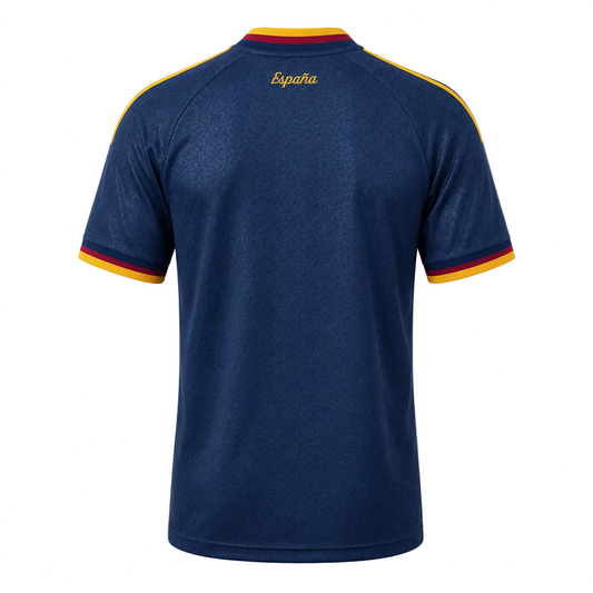 Camiseta selección España campeones AZUL 2026/27 - parte trasera