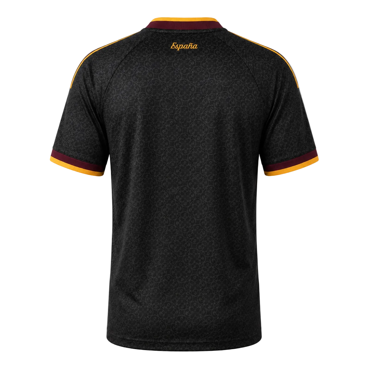 Camiseta selección España campeones NEGRA 2026/27 - parte trasera