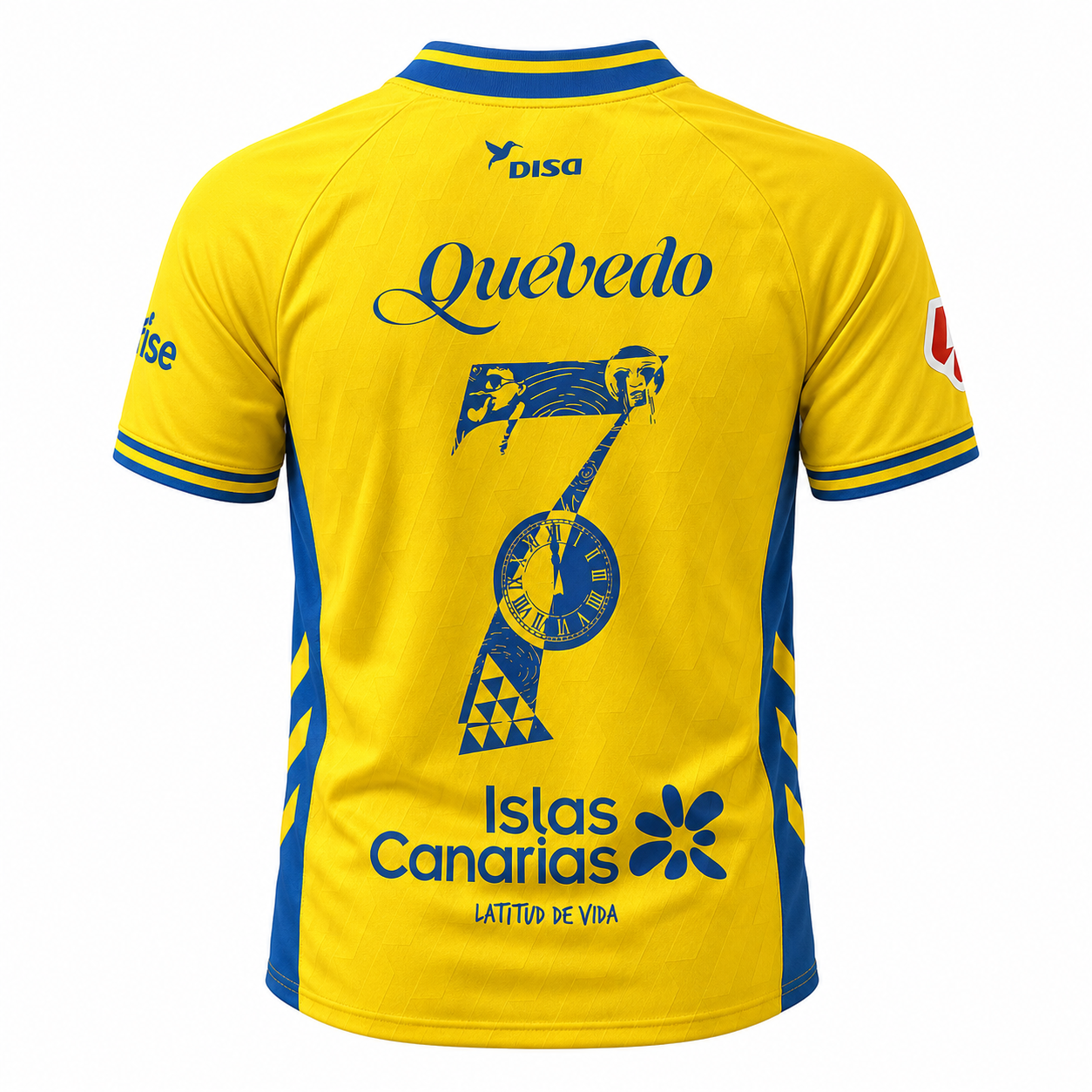 Camiseta UD Las Palmas Quevedo «GRAN CANARIA» - parte trasera