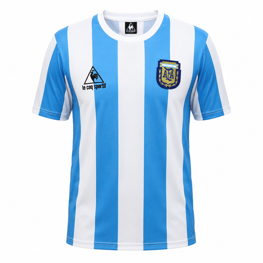 Camiseta selección Argentina local Mundial 1986 - frontal