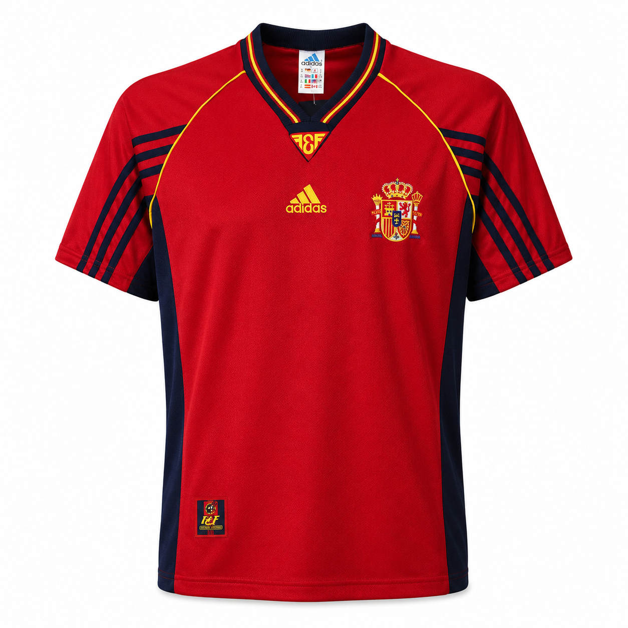 Camiseta selección España local Mundial 1998 - frontal