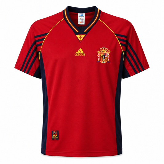 Camiseta selección España local Mundial 1998 - frontal