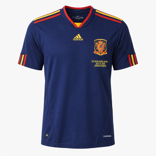 Camiseta selección España visitante Mundial 2010 - frontal