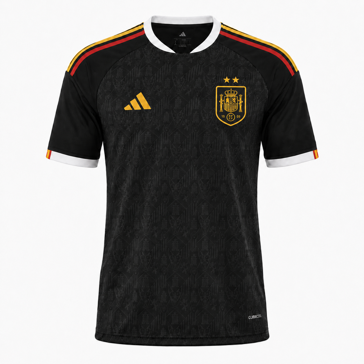 Camiseta selección España edición heráldica negra