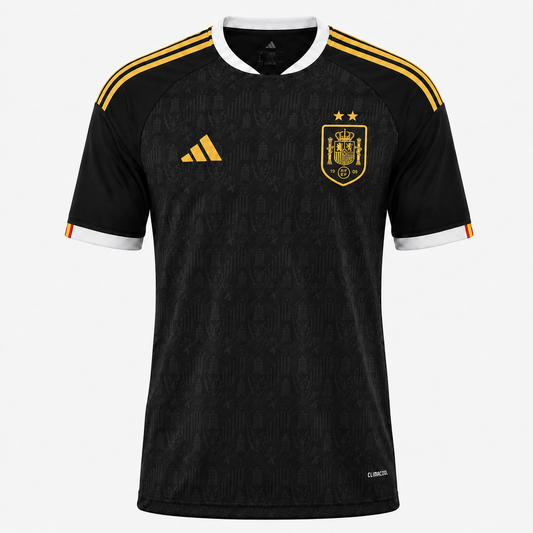 Camiseta selección España edición heráldica negra