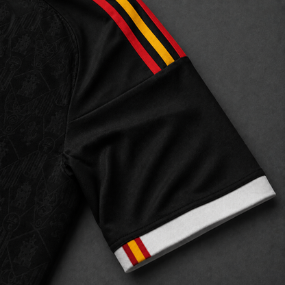 Camiseta selección España edición heráldica negra