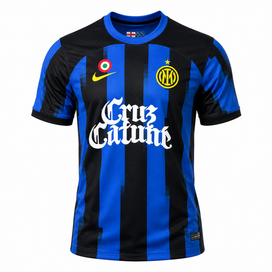 Camiseta Inter de Milán Cruz Cafuné «ME MUEVO CON DIOS» - parte trasera