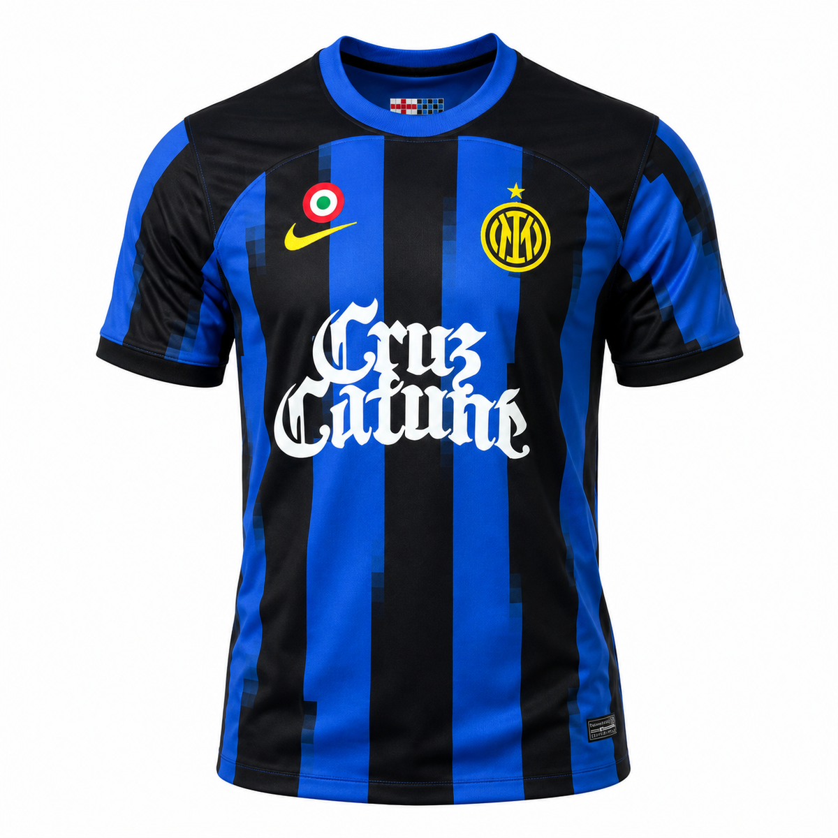 Camiseta Inter de Milán Cruz Cafuné «ME MUEVO CON DIOS» - vista trasera