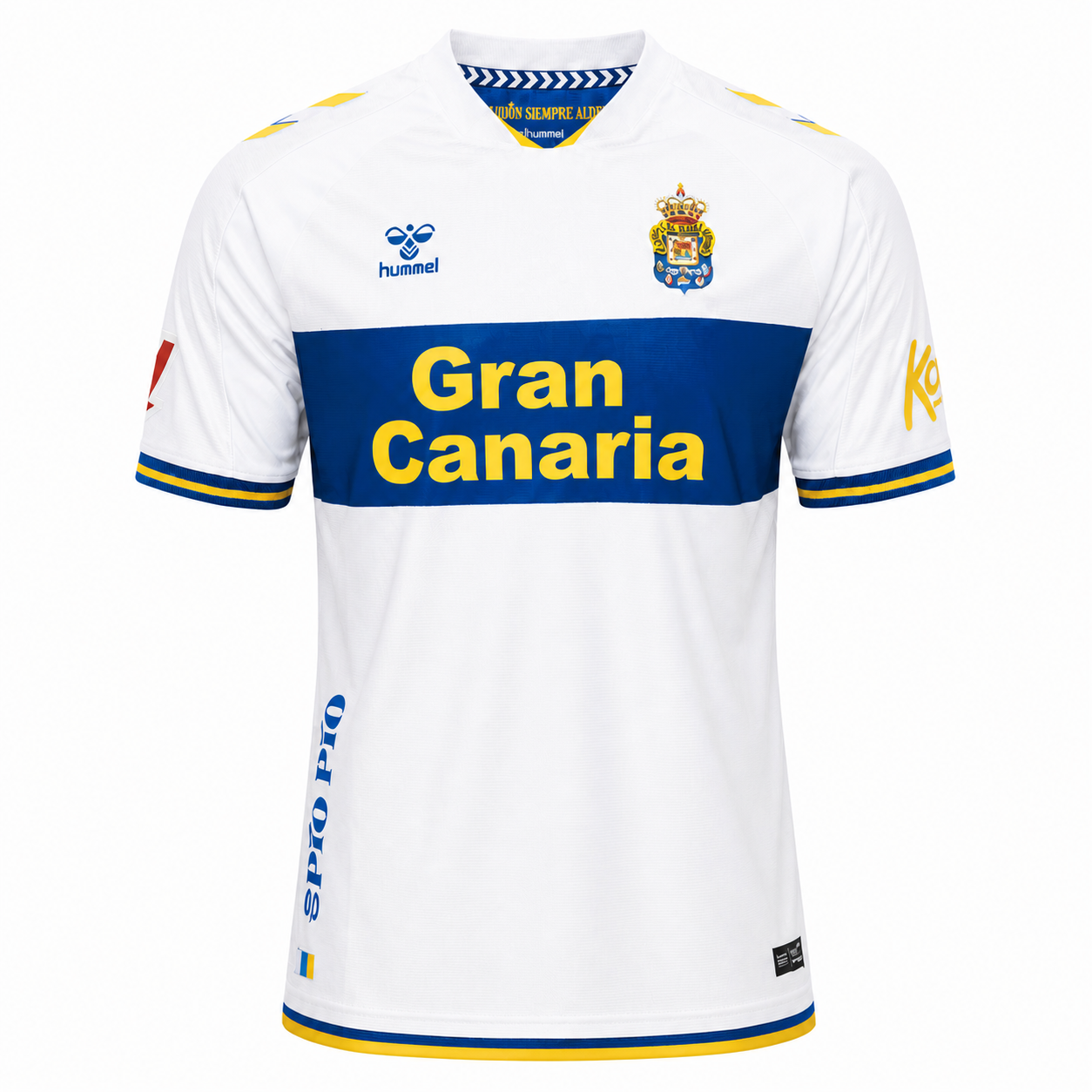 Camiseta UD Las Palmas tercera equipación 2026/27 blanca - frontal