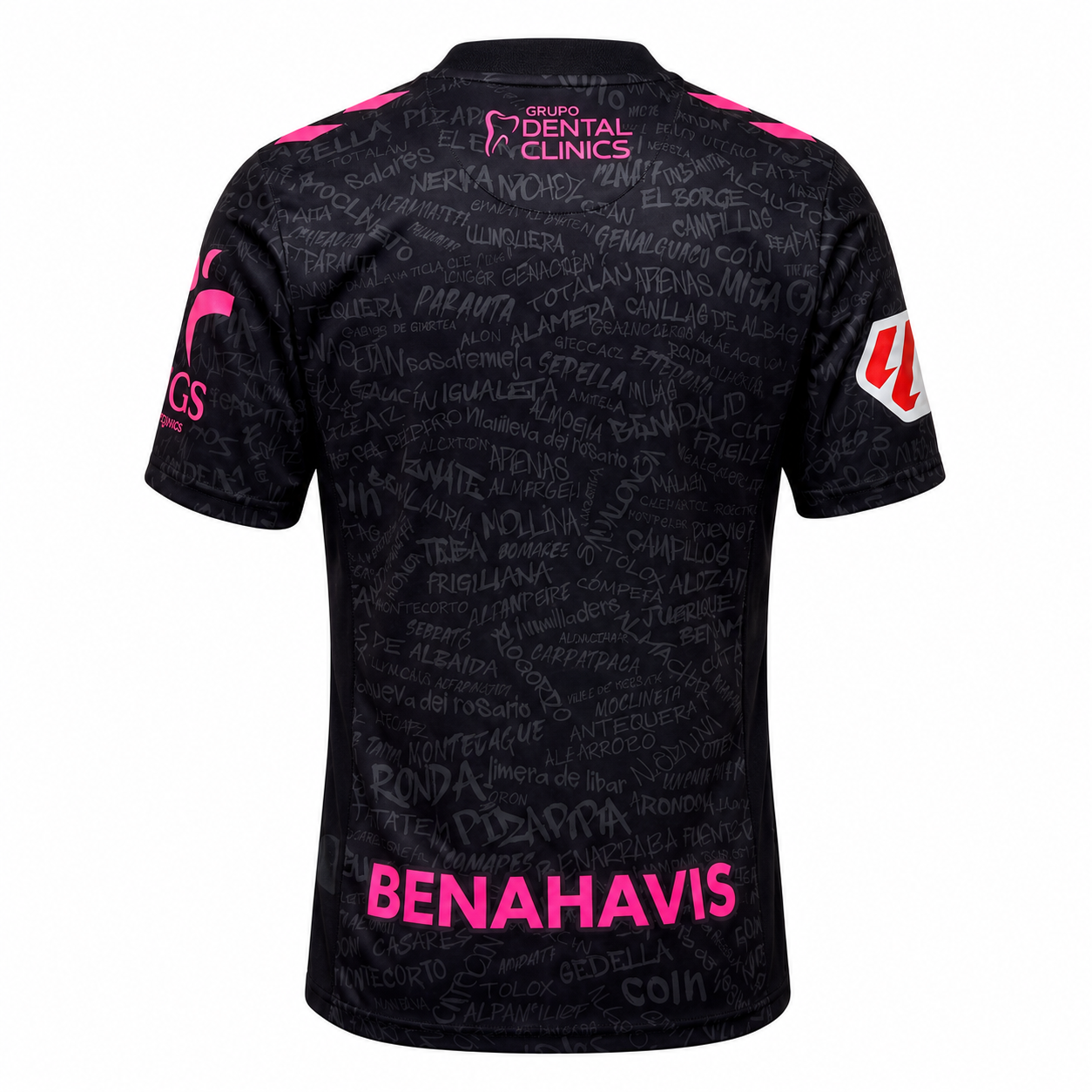 Camiseta Málaga CF tercera equipación 2026/27 negra - parte trasera