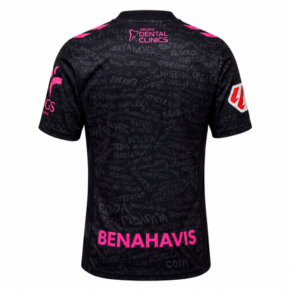 Camiseta Málaga CF tercera equipación 2026/27 negra - parte trasera