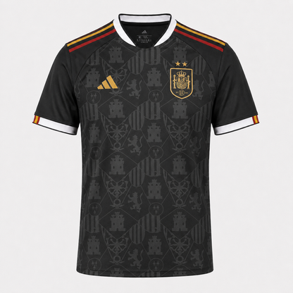 Camiseta selección España edición noble negra - vista frontal