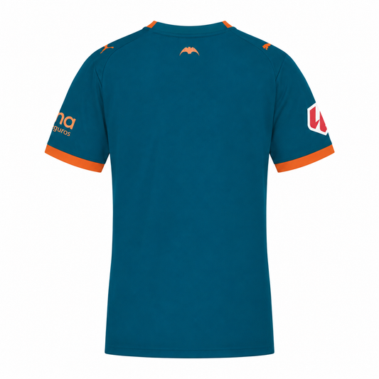 Camiseta Valencia CF segunda equipación 2026/27 - vista trasera azul